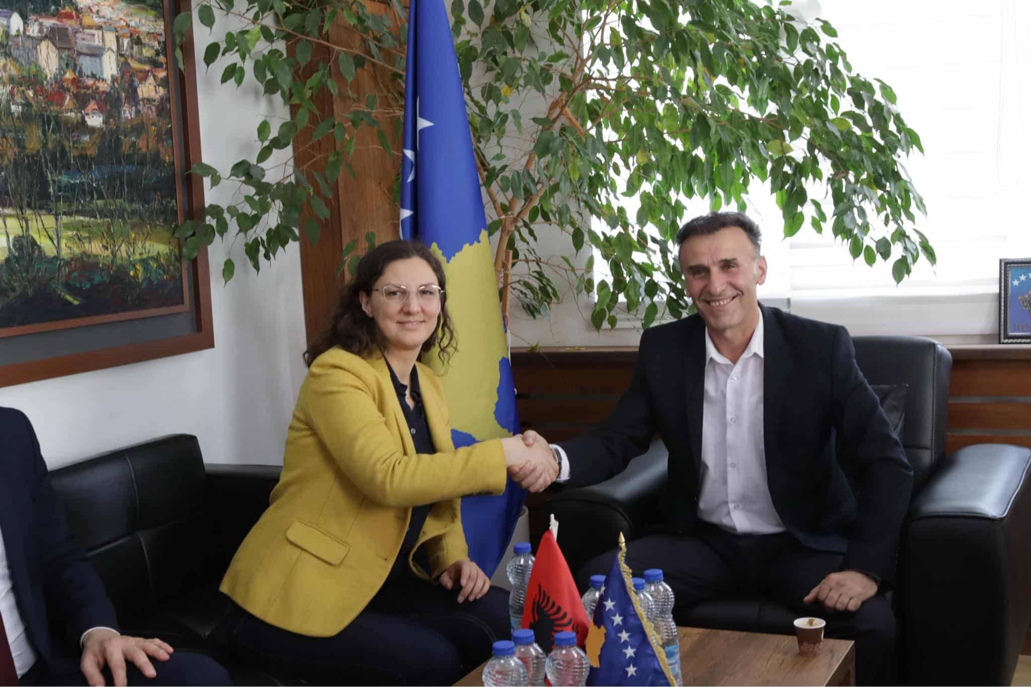 Kryetari Hetemi priti në takim ministren e Ekonomisë, Artane Rizvanolli